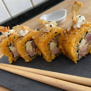 Roll fusión pollo corral