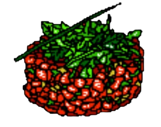 Trampantojo tartar de salmón y aguacate